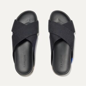 Rothy's Black Crisscross Slide Sandals